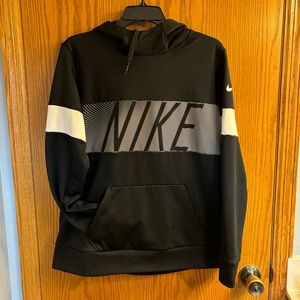 Nike Long Sleeve Striped Black & White Hoodie